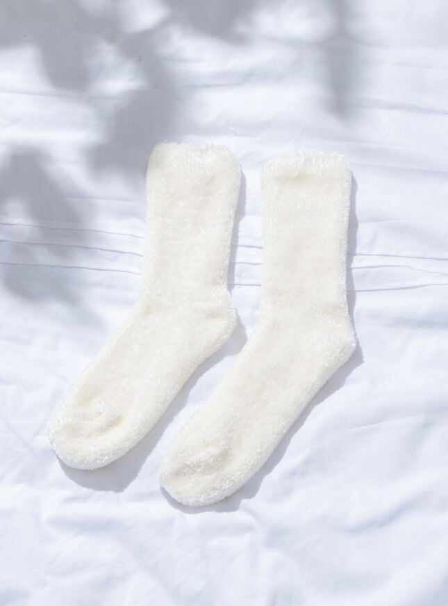 Velvet fleece socks