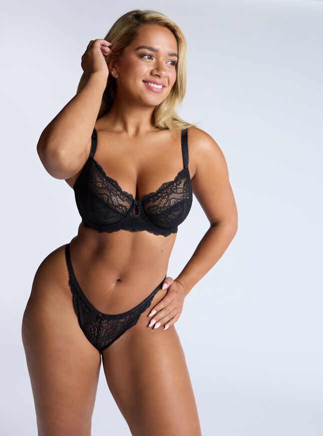 Gracey sheer balconette bra