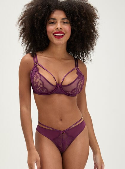 Mila lace balconette bra