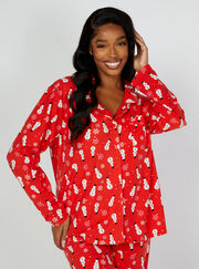 Snowman fleece pyjamas in a bag
