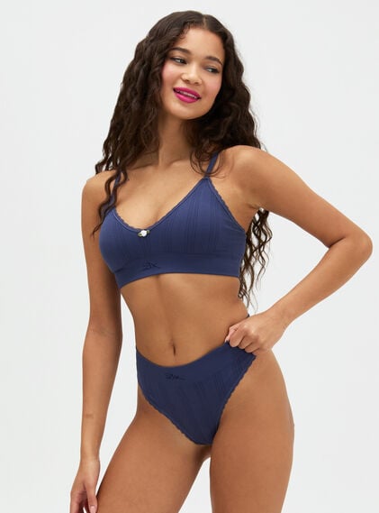 Pointelle seamless bralette