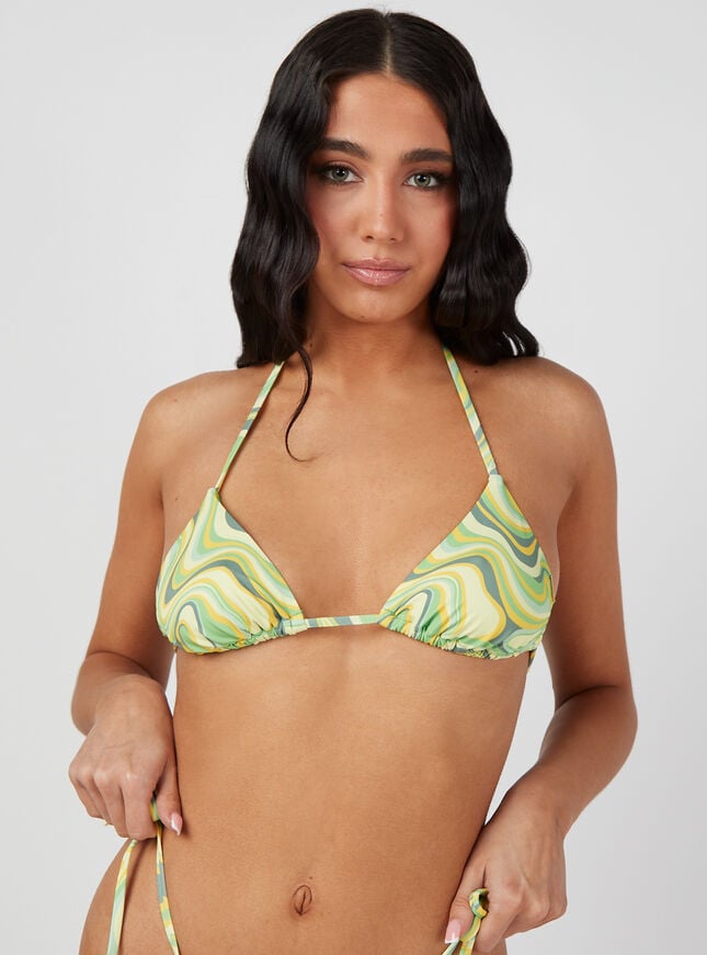 Dominica triangle bikini top