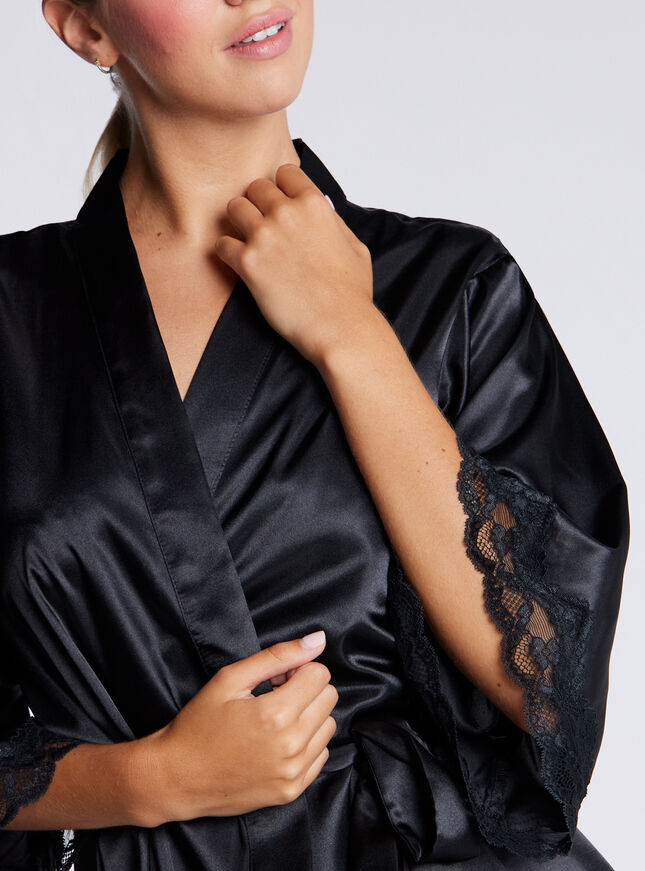 Amelia satin midi robe
