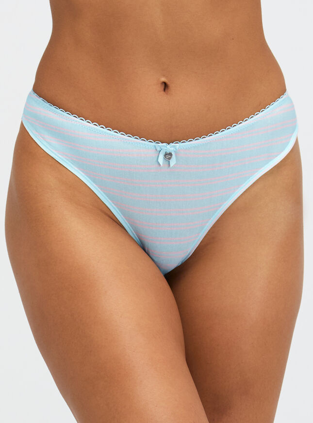 Freya striped brazilian knickers