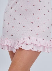 Cherry pointelle nightdress