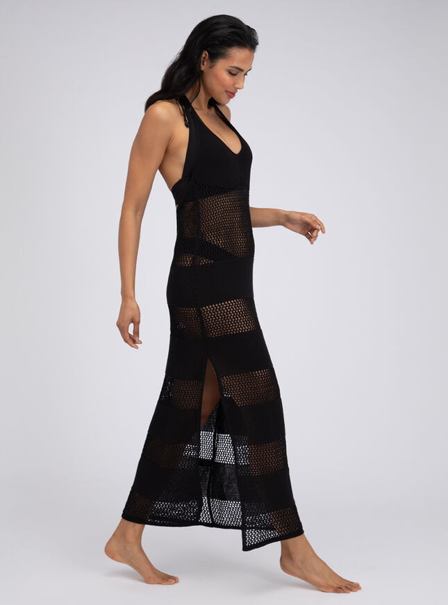 Knitted maxi beach dress