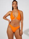 Ibiza orange halter neck bikini top