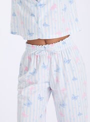 Wild butterfly fleece pyjamas in a bag