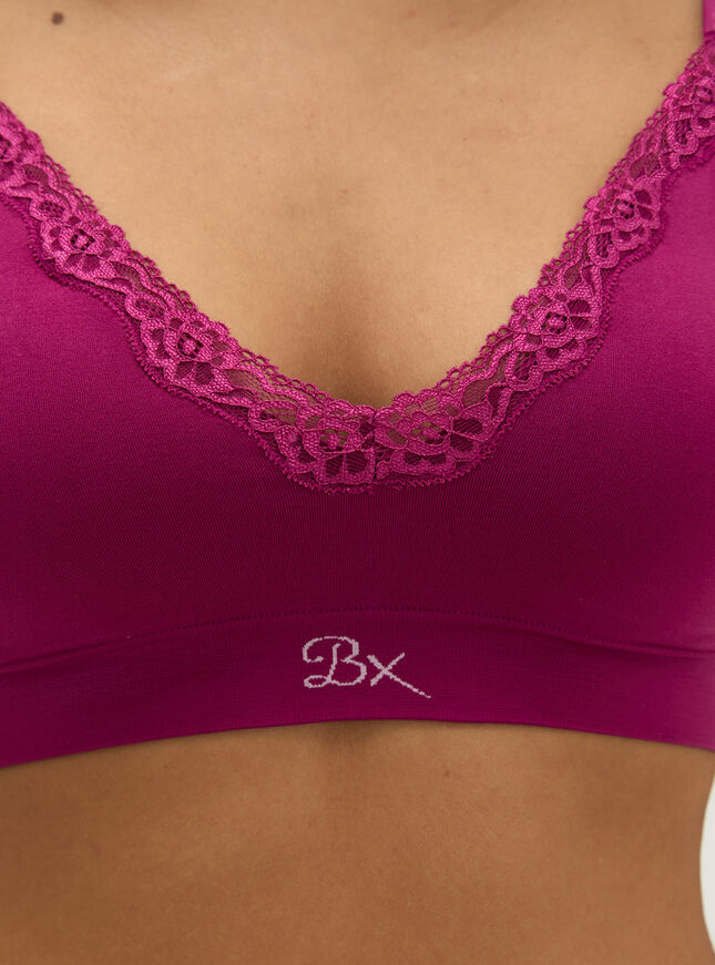 2 pack lace plunge seamless bralettes