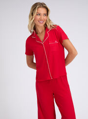 Ribbed modal pyjama trousers