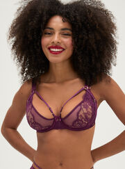Mila lace balconette bra
