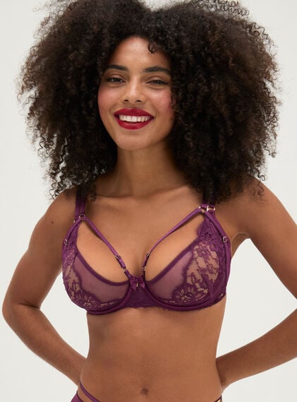 Mila lace balconette bra