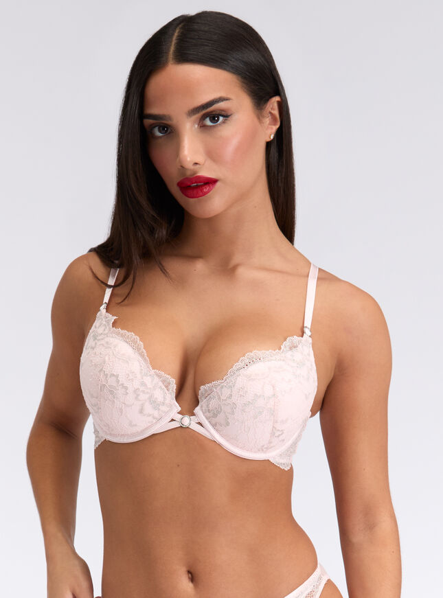 Millie lace super push up plunge bra