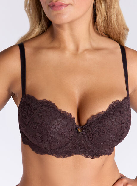 Emma lace balconette bra