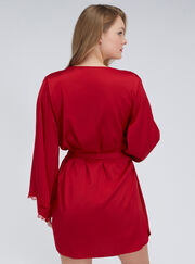 Kaya satin short robe