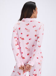 Strawberry toast modal long pyjama set