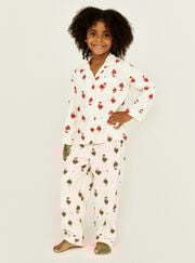Kids fleece robin pyjamas in a bag