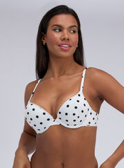 Hydra super push up plunge bikini top