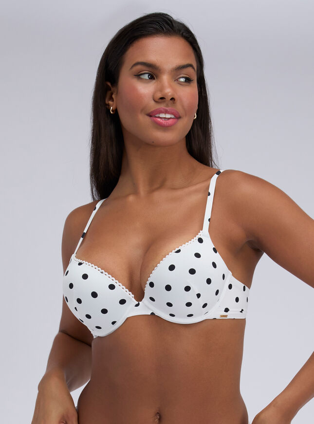 Hydra super push up plunge bikini top