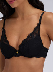 Amber lace plunge bra
