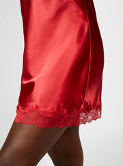 Marnie satin and lace chemise