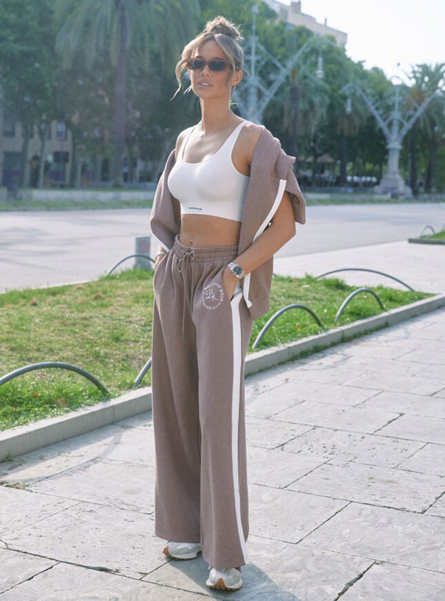 11th Street Out & About Wide Leg Sweatpants Glaze