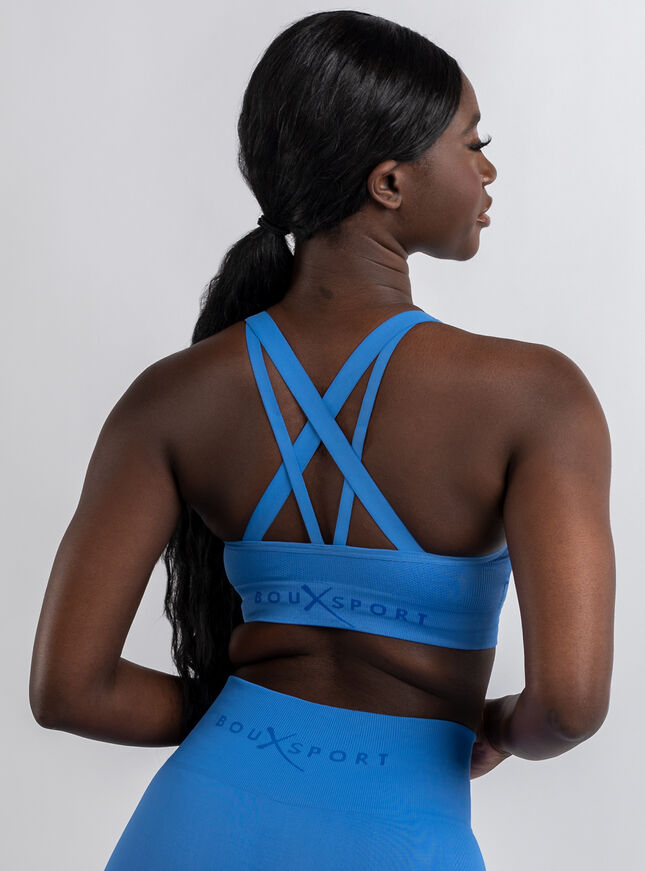 Boux Sport textured panel crop top
