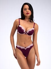 Gretta satin plunge bra