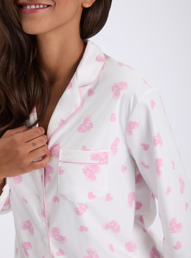 Love clouds fleece pyjamas in a bag