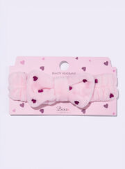 Heart embroidered beauty headband