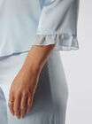 Heart trim cropped pyjama set