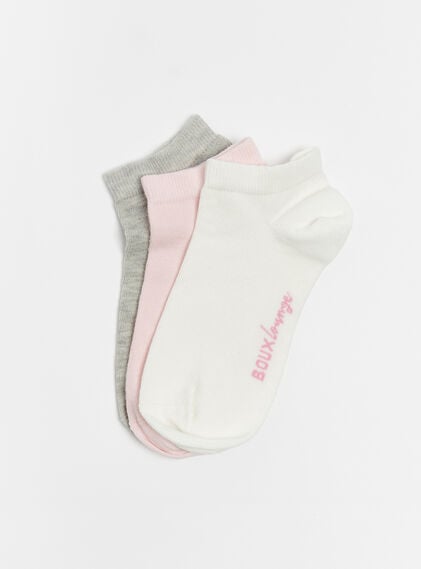 3 pack Boux Lounge cotton trainer socks