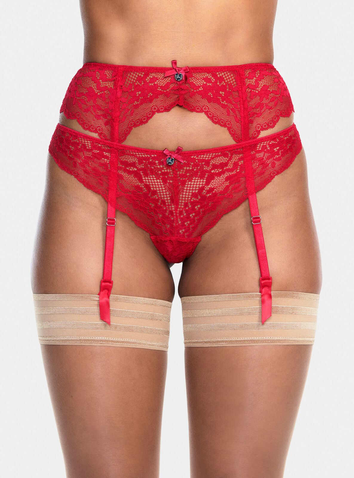 Mollie suspender Strawberry Boux Avenue UK