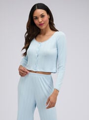 Pointelle cardigan