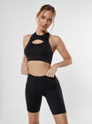 Ribbed seamless cycling shorts