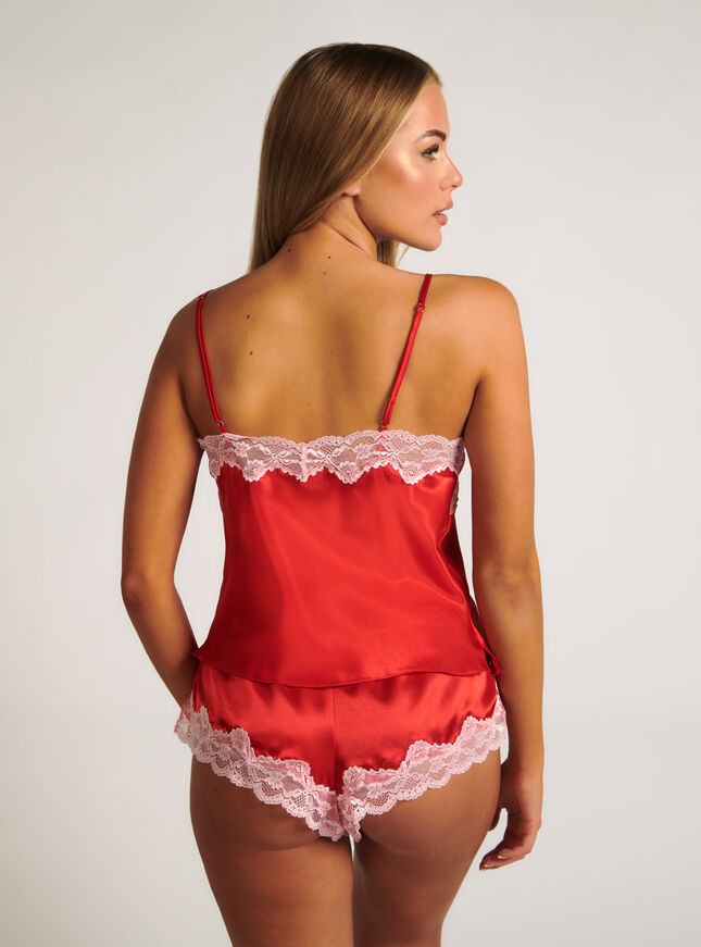 Amelia satin cami set