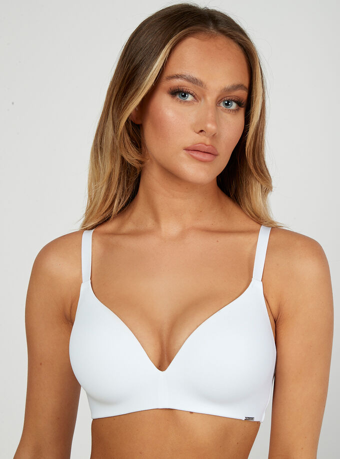 Lounge bra, White