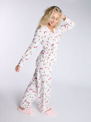 Dog fleece pyjamas in a bag
