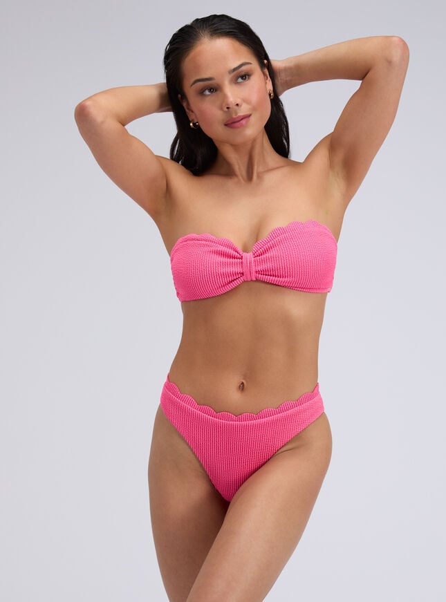 Kiri scalloped brief bikini bottoms