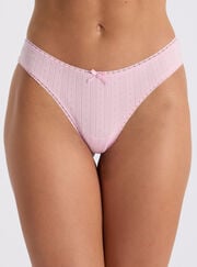 Gigi cherry embroidered cheeky brazilian knickers