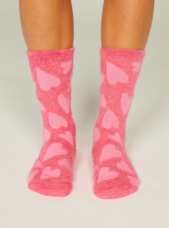 Heart cosy socks