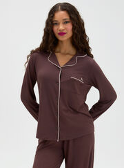 Piping modal long pyjama set