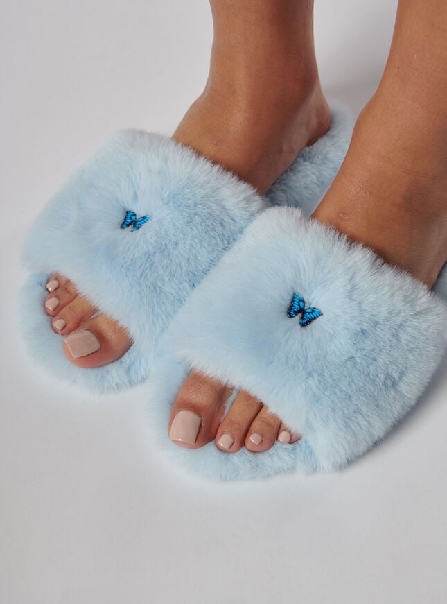 Butterfly slider slippers