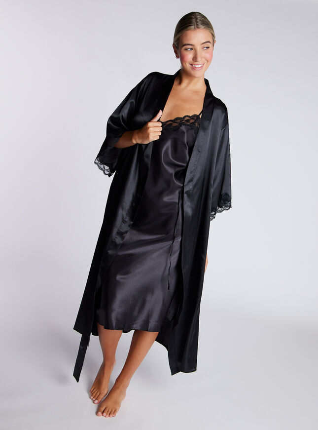 Amelia satin midi chemise