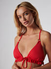 Rome frill triangle bikini top