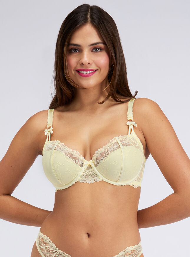 Mimosa lace balconette bra