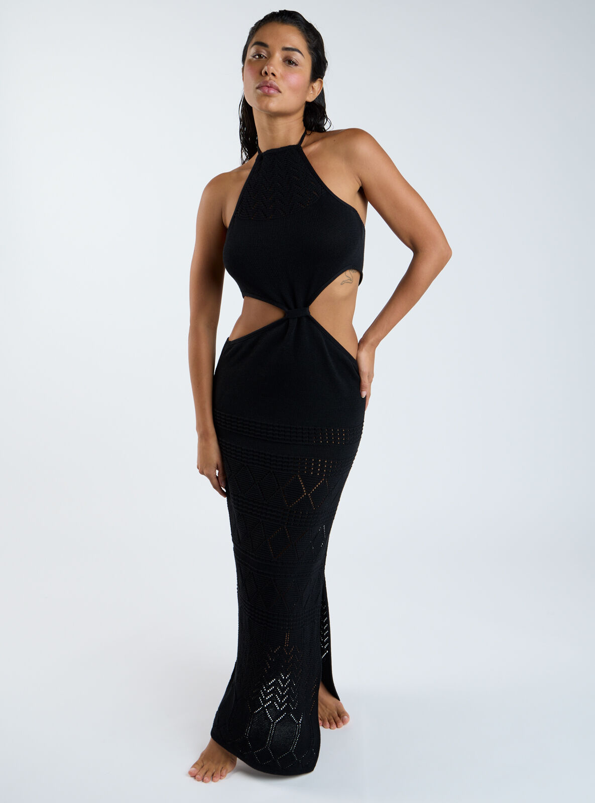 white christmas dresses Madeline Cut-Out Maxi Dress 2X main image 0