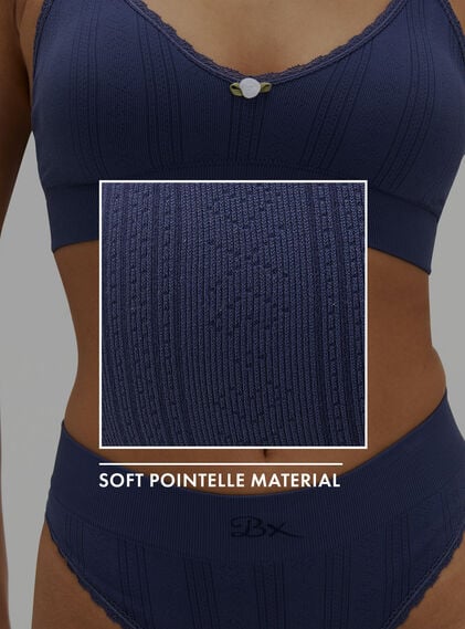 Pointelle seamless bralette
