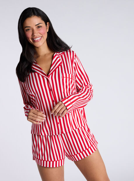 Stripe modal short pyjama set