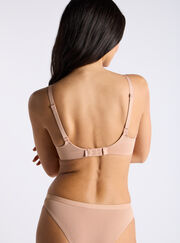 Padded microfibre plunge t-shirt bra